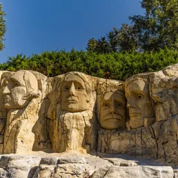 Mount Rushmore in Coast Cruise at LEGOLAND California