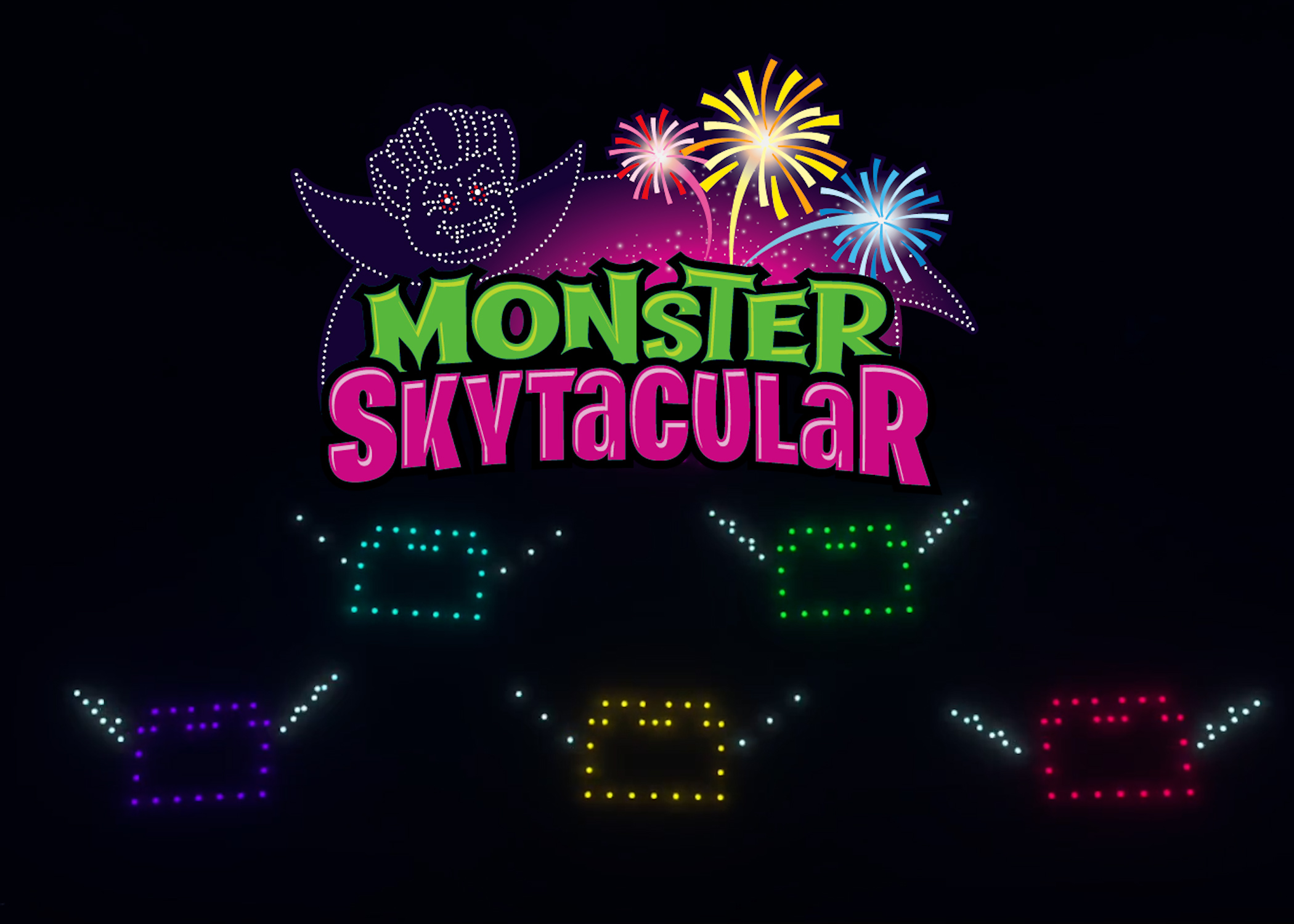 Monster Skytacular Aerial Drone Show at LEGOLAND Florida