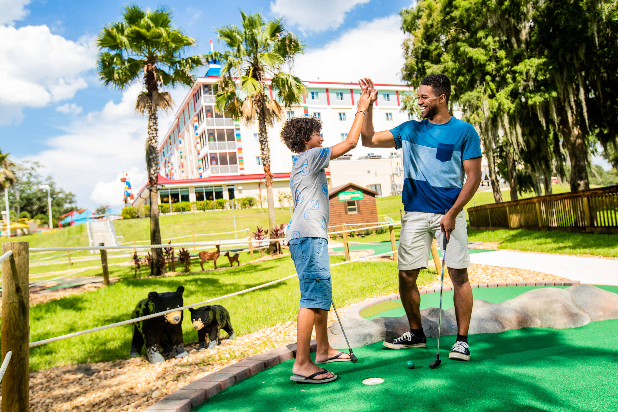 Free Round of Mini Golf included in every Hotel + Ticket package!