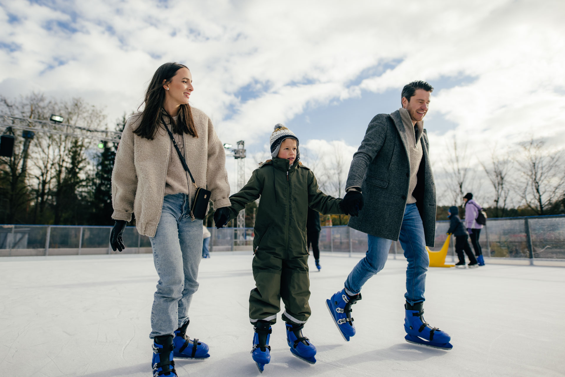 Family at Ice Skating at LEGOLAND Resort