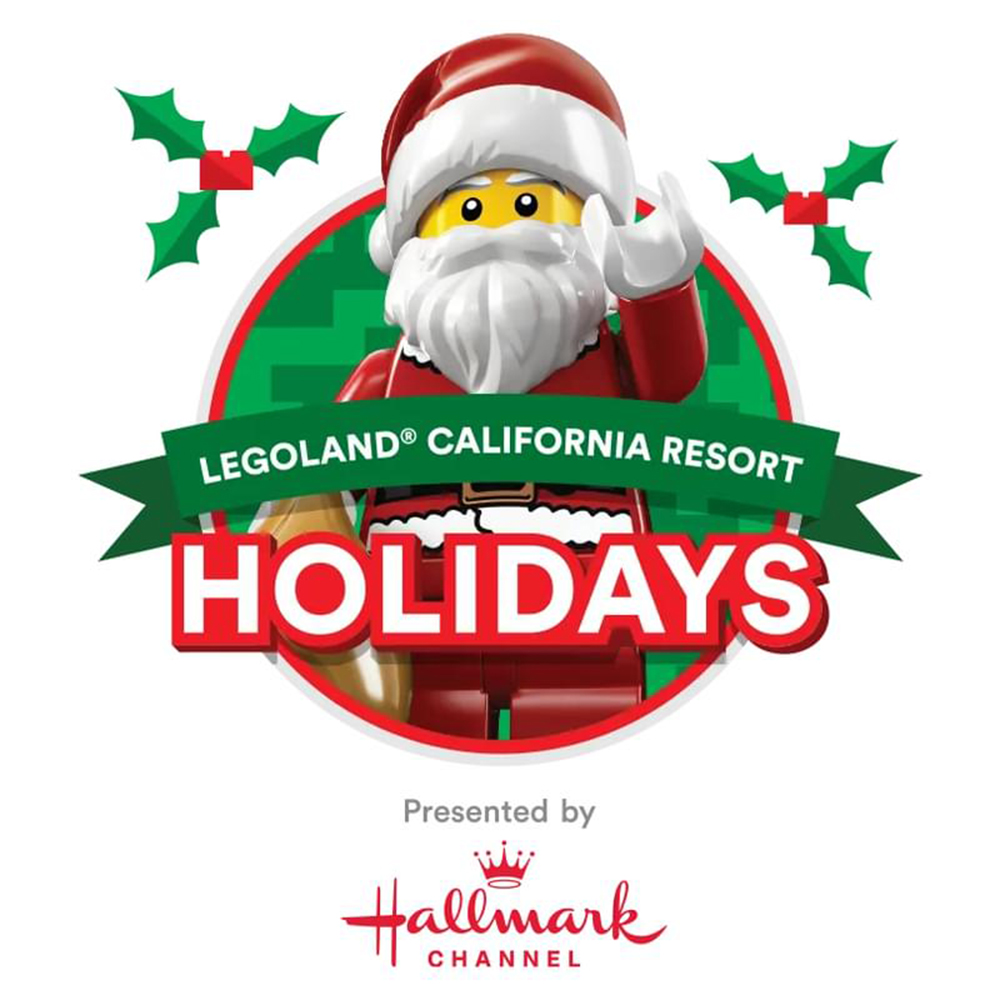 LEGO Santa Claus promoting LEGOLAND California Resort Holidays, presented by Hallmark Channel