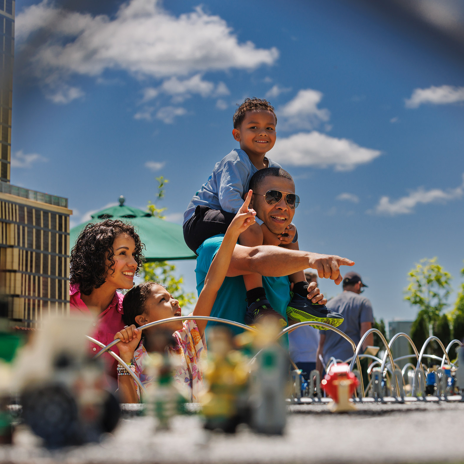 Family Explores MINILAND USA