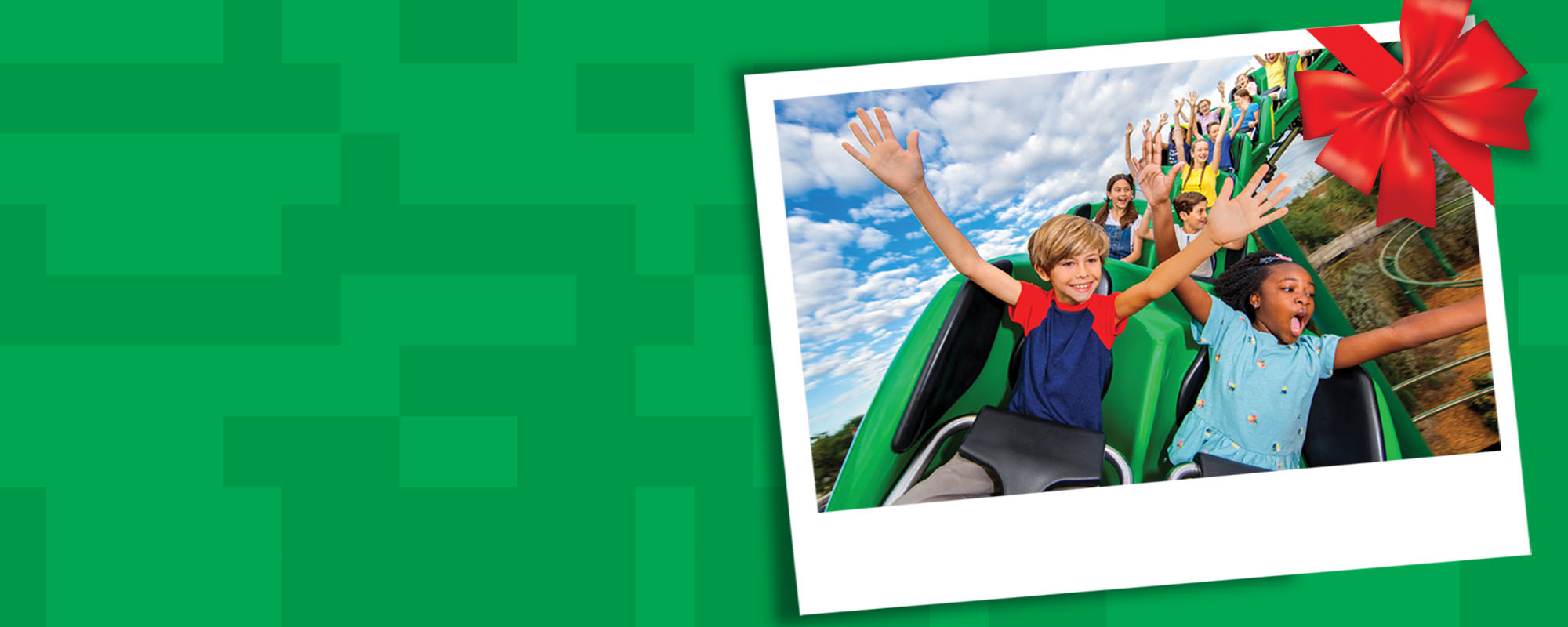 Kids on roller coaster