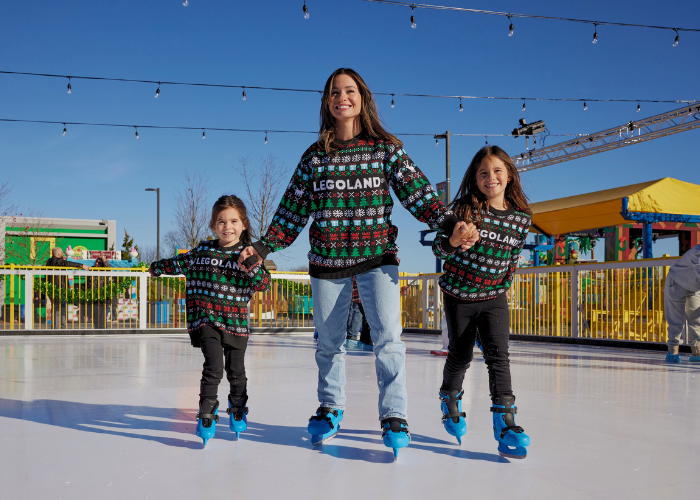 Experience Ice Skating at Icicle Alley in LEGOLAND New York